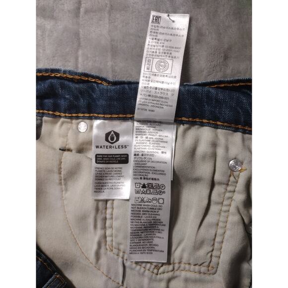 Levis 541 Blue Mens Jeans 34x32 Premium Waterless Straight Pants EUC - Picture 9 of 12